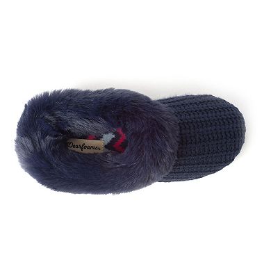 Dearfoams Hannah Festive Knit Women's Clog Slippers