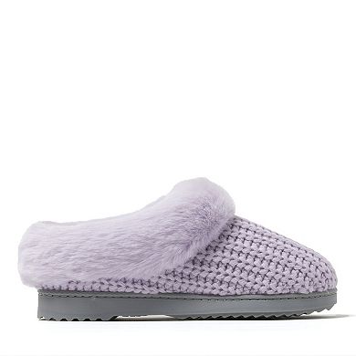 Dearfoams Hannah Festive Knit Women's Clog Slippers