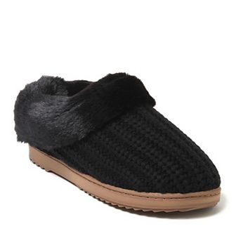 Dearfoams Hannah Festive Knit Women's Clog Slippers