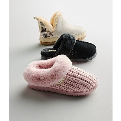 Dearfoams Hannah Festive Knit Women's Clog Slippers