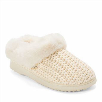 Dearfoams Hannah Festive Knit Women's Clog Slippers