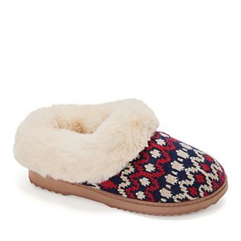Dearfoams Hannah Festive Knit Women's Clog Slippers
