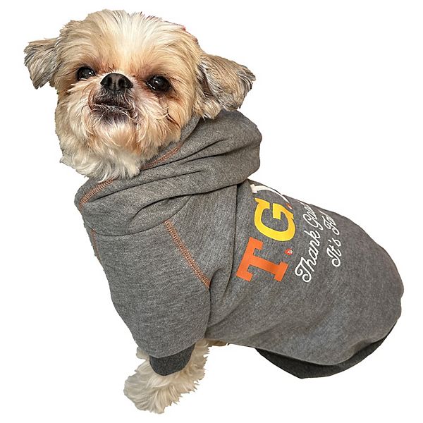 Woof T.G.I.F Dog Hoodie