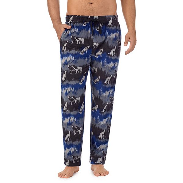 Mens Cuddl Duds® Fleece Pajama Pants - Forest Wolves (L)