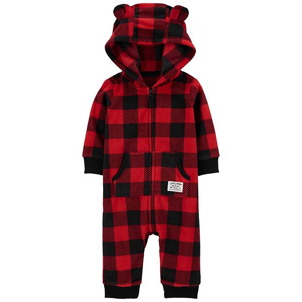 Baby Boy Carter's Zip-Up Hooded Thermal Jumpsuit