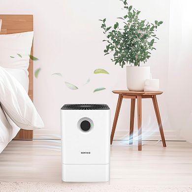 BONECO W200 2 In 1 Whisper Quiet Humidifier Air Washer with Auto Shut Off, White