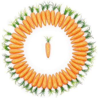 Easter Decorations Carrots for Crafts, Orange (0.5 x 3 x 0.5 in 45 Pack)