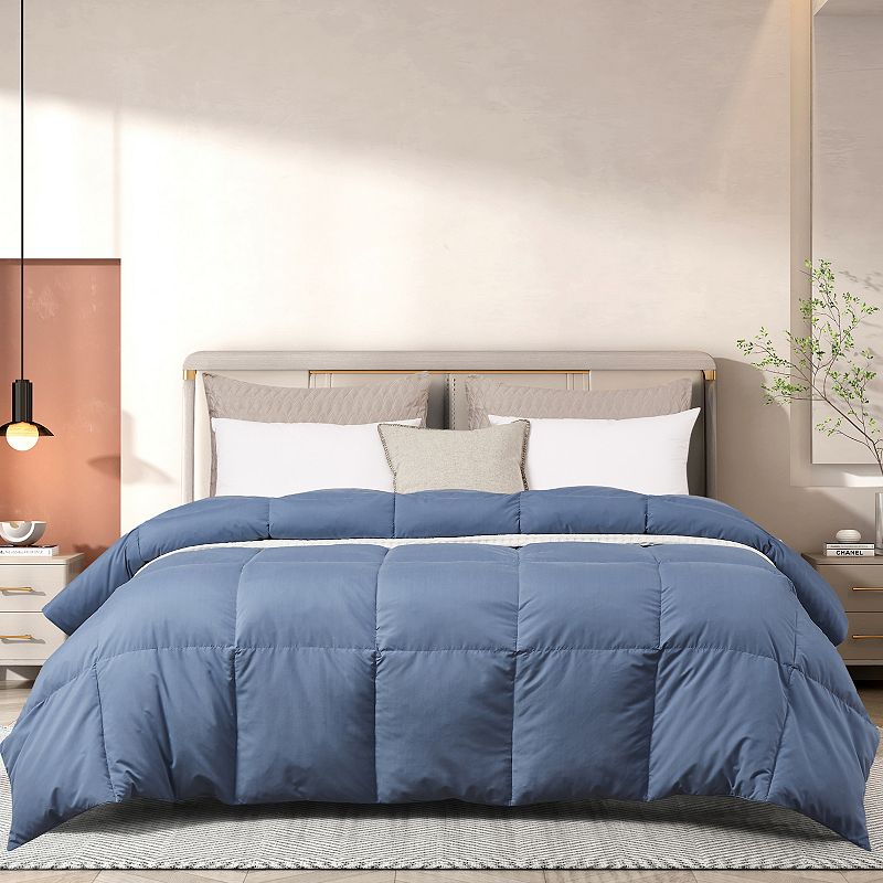 Beautyrest Microfiber Colored Feather & Down All Season Comforter, Blue, Tw