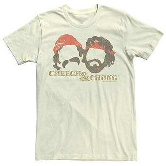 Men's Cheech And Chong Faces Silhouettes Tee