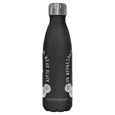 Wednesday We Wear Black 17-oz. Stainless Steel Bottle