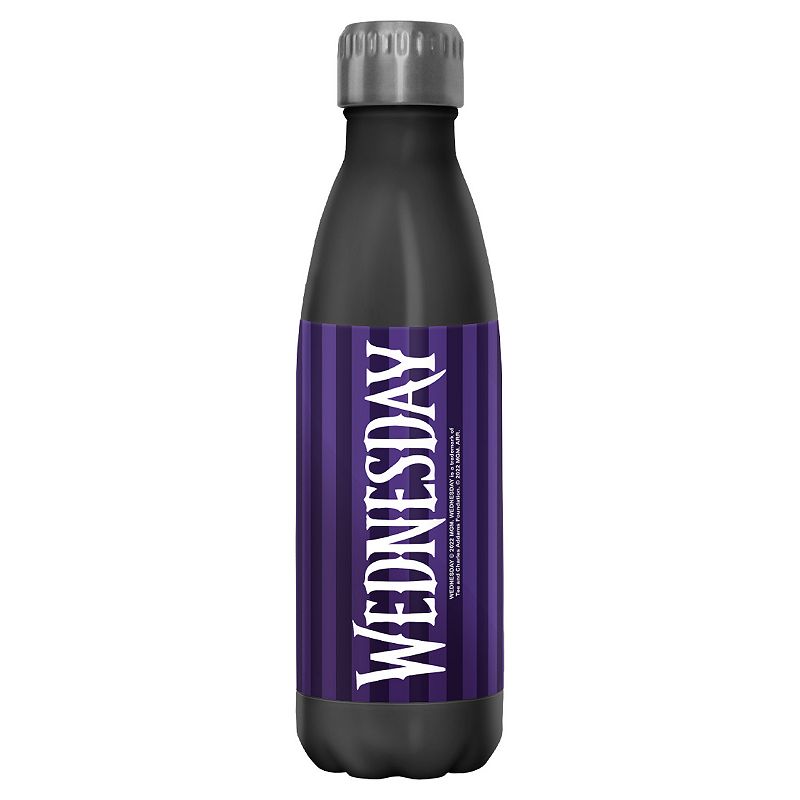 Licensed Character Wednesday Playing Cello 17-oz. Stainless Steel Bottle, Black