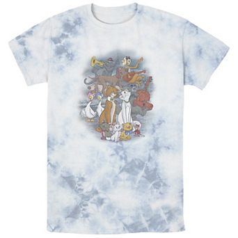Men's Disney's The Aristocats Characters Party Bombard Wash Tee