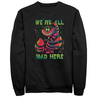 Men's Disney's Alice In Wonderland Neon Cheshire Cat Sweatshirt