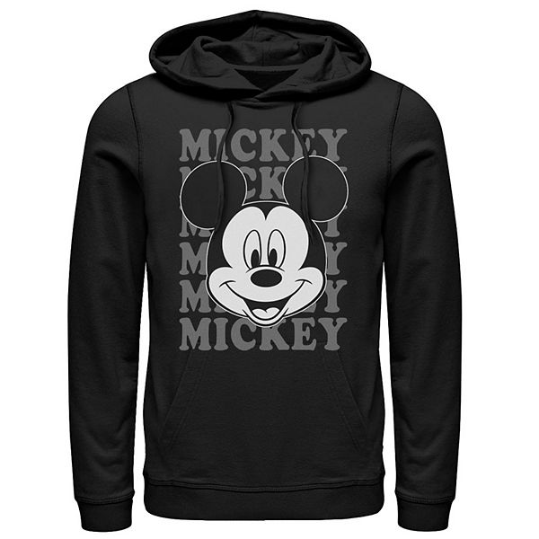 Men's Disney's Mickey Mouse Name Stack Portrait Hoodie