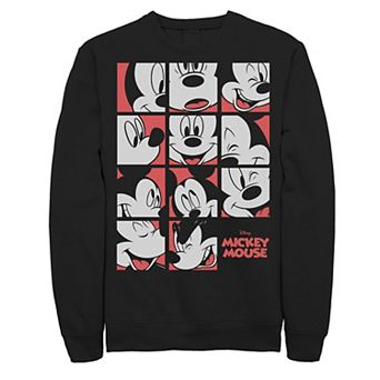 Men's Disney's Mickey Mouse Expressions Boxes Sweatshirt
