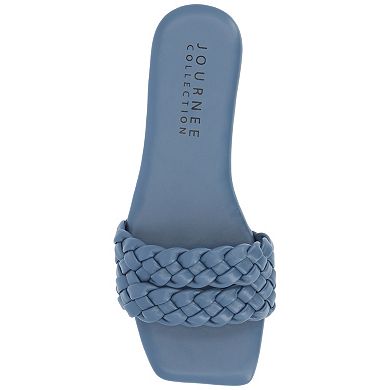 Journee Collection Sawyerr Women's Braided Slide Sandals