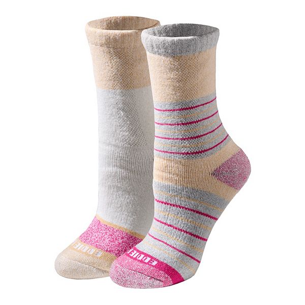 Women's Eddie Bauer 2-Pack Comfort Fit Crew Socks Set