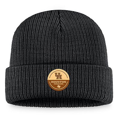 Men's Top of the World Black Houston Cougars Elijah Cuffed Knit Hat