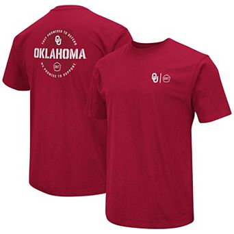 Men's Colosseum Crimson Oklahoma Sooners OHT Military Appreciation T-Shirt