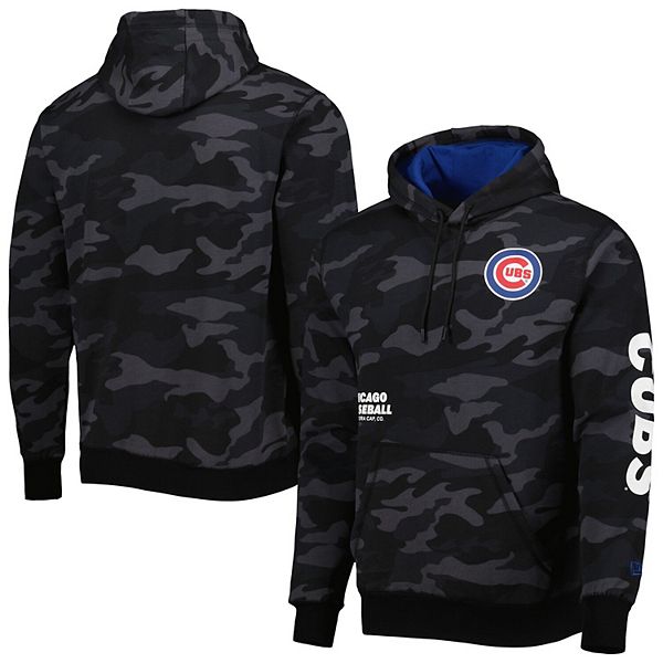 Men's New Era Black Chicago Cubs Camo Pullover Hoodie in 2023