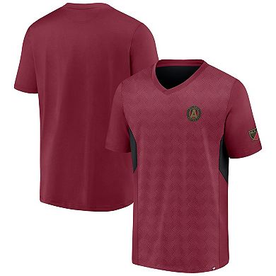 Men's Fanatics Branded Red Atlanta United FC Extended Play V-Neck T-Shirt