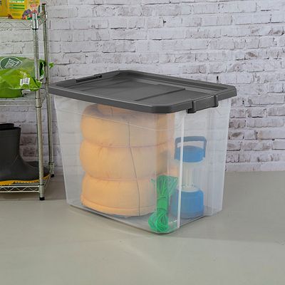 Small Storage Bins With Lids Homz 56 Quart Underbed Secure