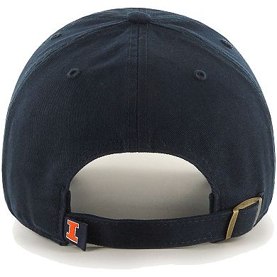 Men's '47 Navy Illinois Fighting Illini Core Clean Up Adjustable Hat