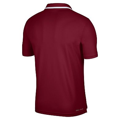 Men's Nike Crimson Oklahoma Sooners Wordmark Performance Polo