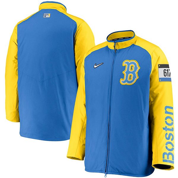 Men's Nike Light Blue Boston Red Sox City Connect Baseball Dugout