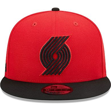 Men's New Era Red/Black Portland Trail Blazers Jersey Hook Statement Edition 9FIFTY Snapback Hat