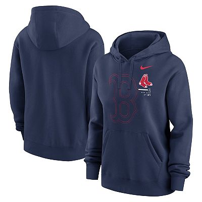 Women s Nike Navy Boston Red Sox Big Game Pullover Hoodie