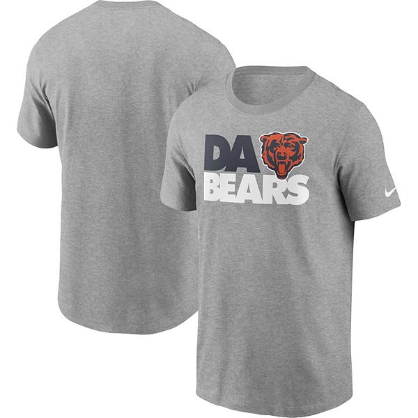 Men's Nike Heathered Gray Chicago Bears Hometown Collection Da Bears T ...