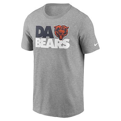 Men's Nike Heathered Gray Chicago Bears Hometown Collection Da Bears T-Shirt