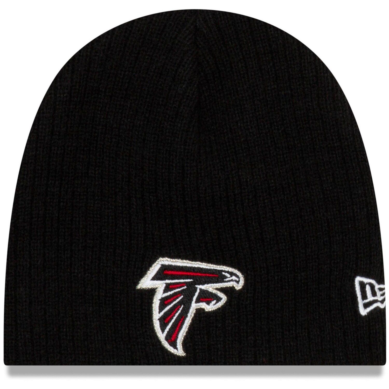 New Era Men's Black Atlanta Falcons Team Social Justice Cuffed Knit Hat In  Black/white