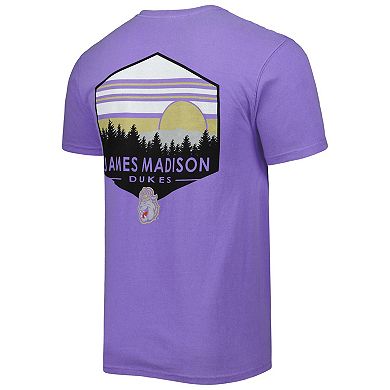 Men's Purple James Madison Dukes Landscape Shield T-Shirt