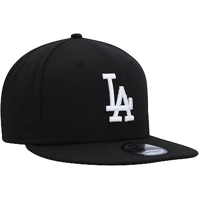 Men's New Era Black Los Angeles Dodgers Team 9FIFTY Snapback Hat