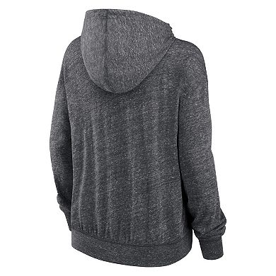 Women's Nike Heather Charcoal San Francisco 49ers Team Spirit Gym Vintage Lightweight Hoodie Top