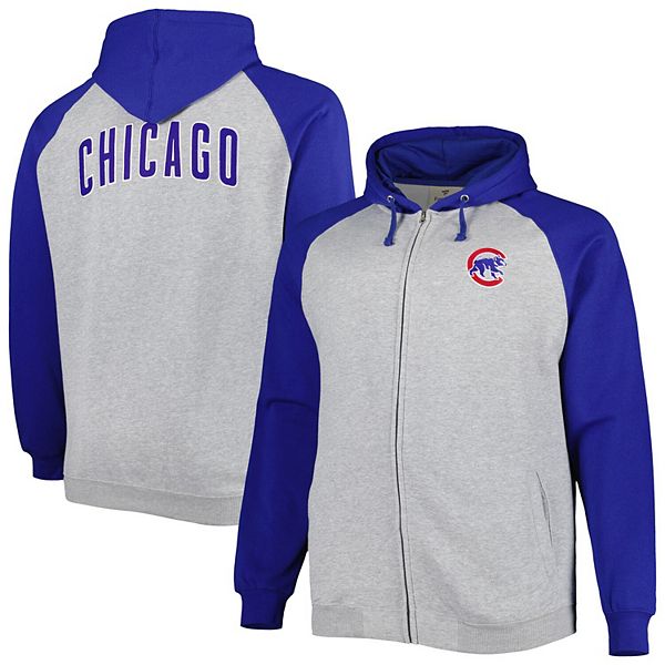 Chicago Cubs Profile Men's Big & Tall Logo Hoodie XLT