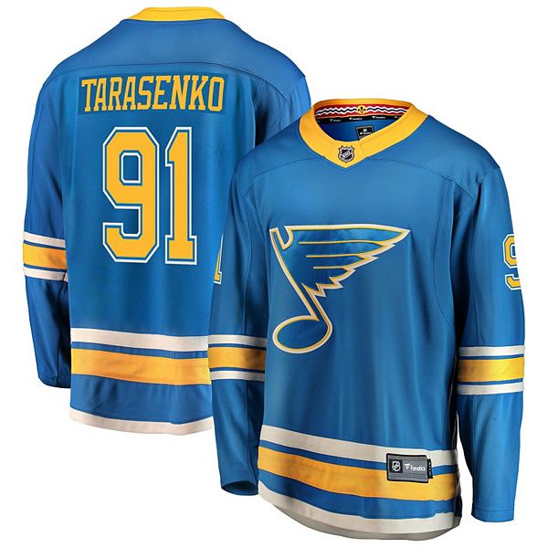 Fanatics NHL Men's St. Louis Blues Vladimir Tarasenko #91 Gold Player T-Shirt, Medium