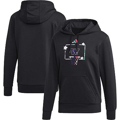 Men's adidas Black Washington Huskies Honoring Black Excellence Pullover Hoodie