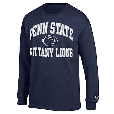 Men's Champion Navy Penn State Nittany Lions High Motor Long Sleeve T-Shirt