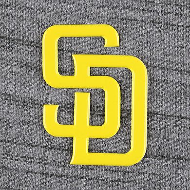 Men's Levelwear Heather Gray San Diego Padres Vandal Raglan Quarter-Zip Top