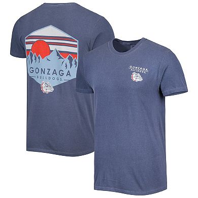 Men's Blue Gonzaga Bulldogs Landscape Shield T-Shirt