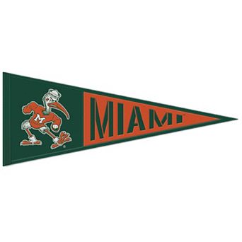 WinCraft Miami Hurricanes 13" x 32" Retro Logo Pennant
