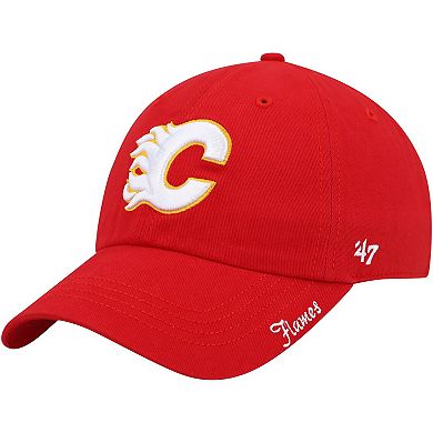 Women's '47 Red Calgary Flames Team Miata Clean Up Adjustable Hat