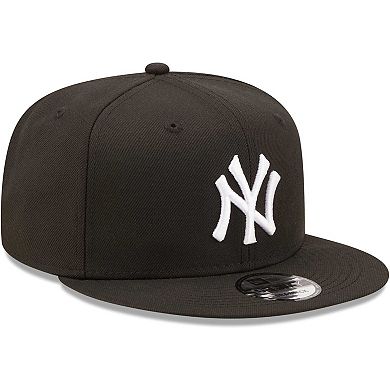 Men's New Era Black New York Yankees Team 9FIFTY Snapback Hat