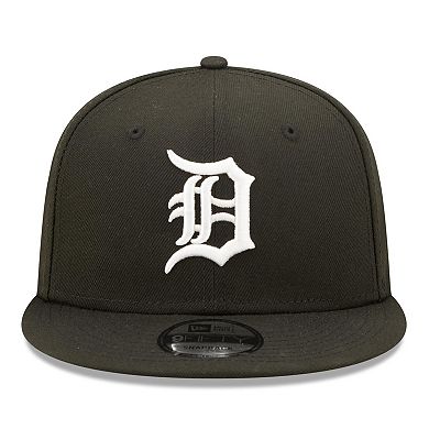 Men's New Era Black Detroit Tigers Team 9FIFTY Snapback Hat