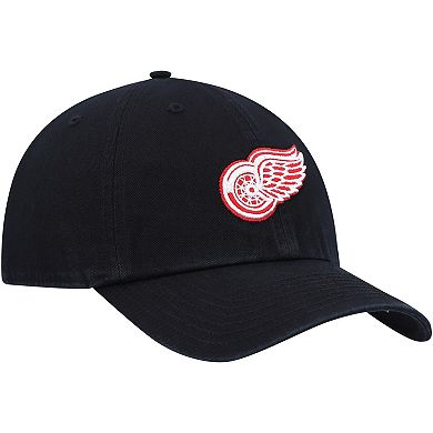 Men's '47 Black Detroit Red Wings Clean Up Adjustable Hat