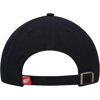 Men's '47 Black Detroit Red Wings Clean Up Adjustable Hat