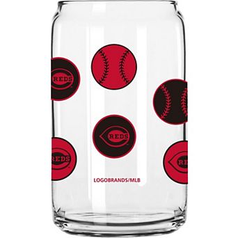 Cincinnati Reds 16oz. Smiley Can Glass